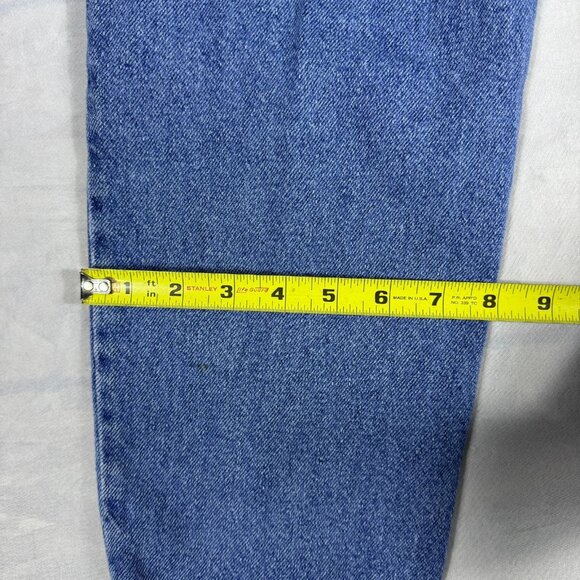 Lee Women's Mom Jeans Blue Denim Elastic Waist High Waisted 5-Pocket 6 Medium - Picture 15 of 16